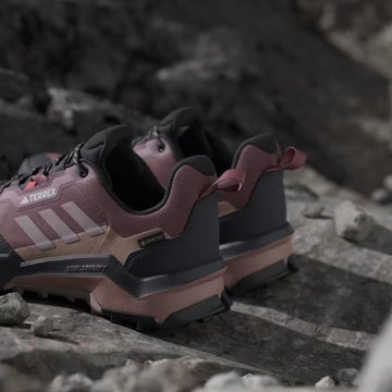 adidas Women's Terrex AX4 GTX Shoes in Red FOOTWEAR