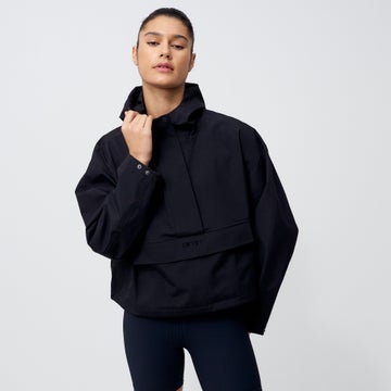 Aim'n Women's Cropped Waterproof Anorak in Black CLOTHING