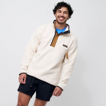 Columbia Helvetia II Half Snap Men's Fleece Jacket in White