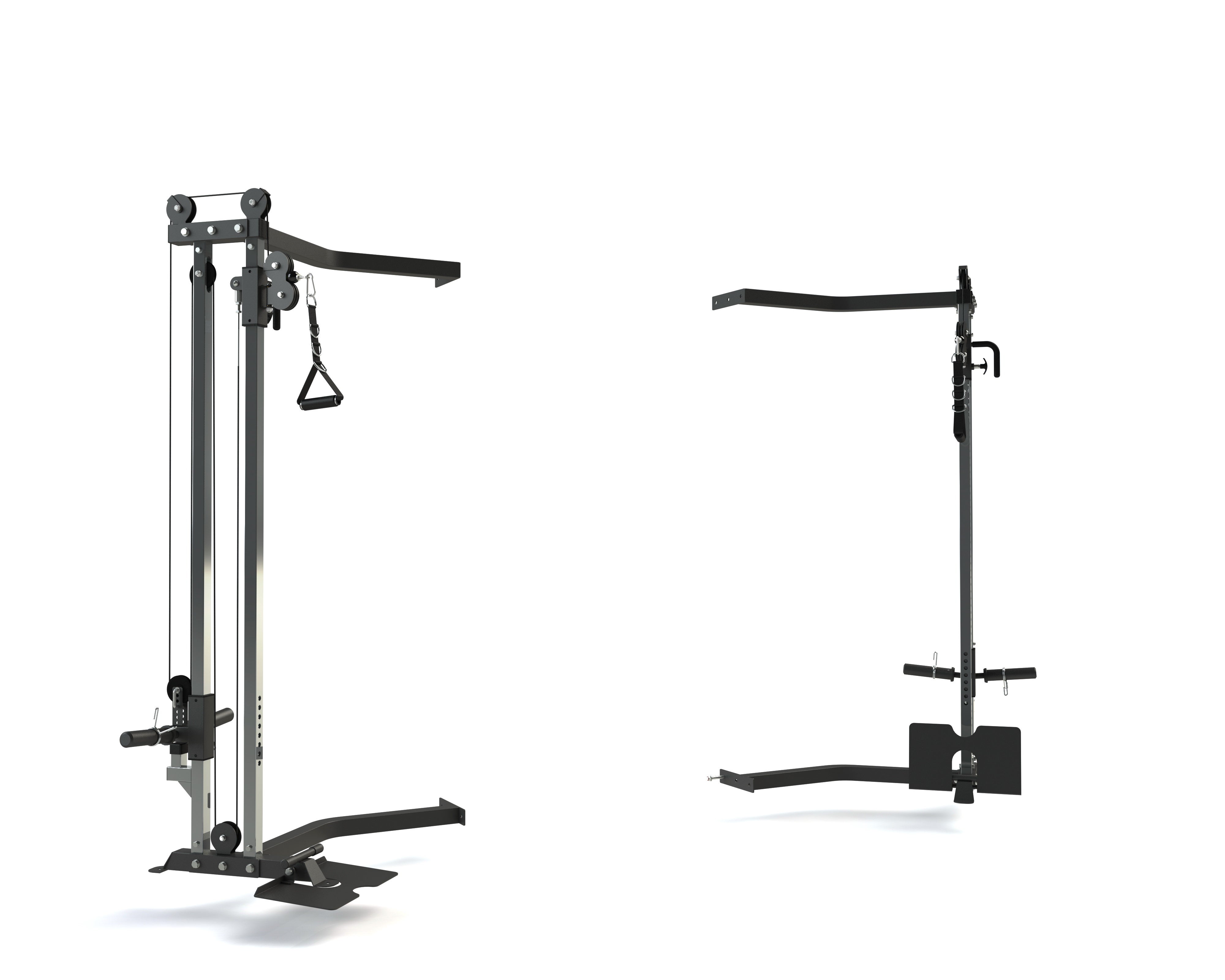 Force Usa Power Cage With Lat Pulldown And Low Row Attachment