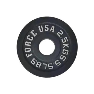 Force USA Steel Olympic Weight Plates in Black FI