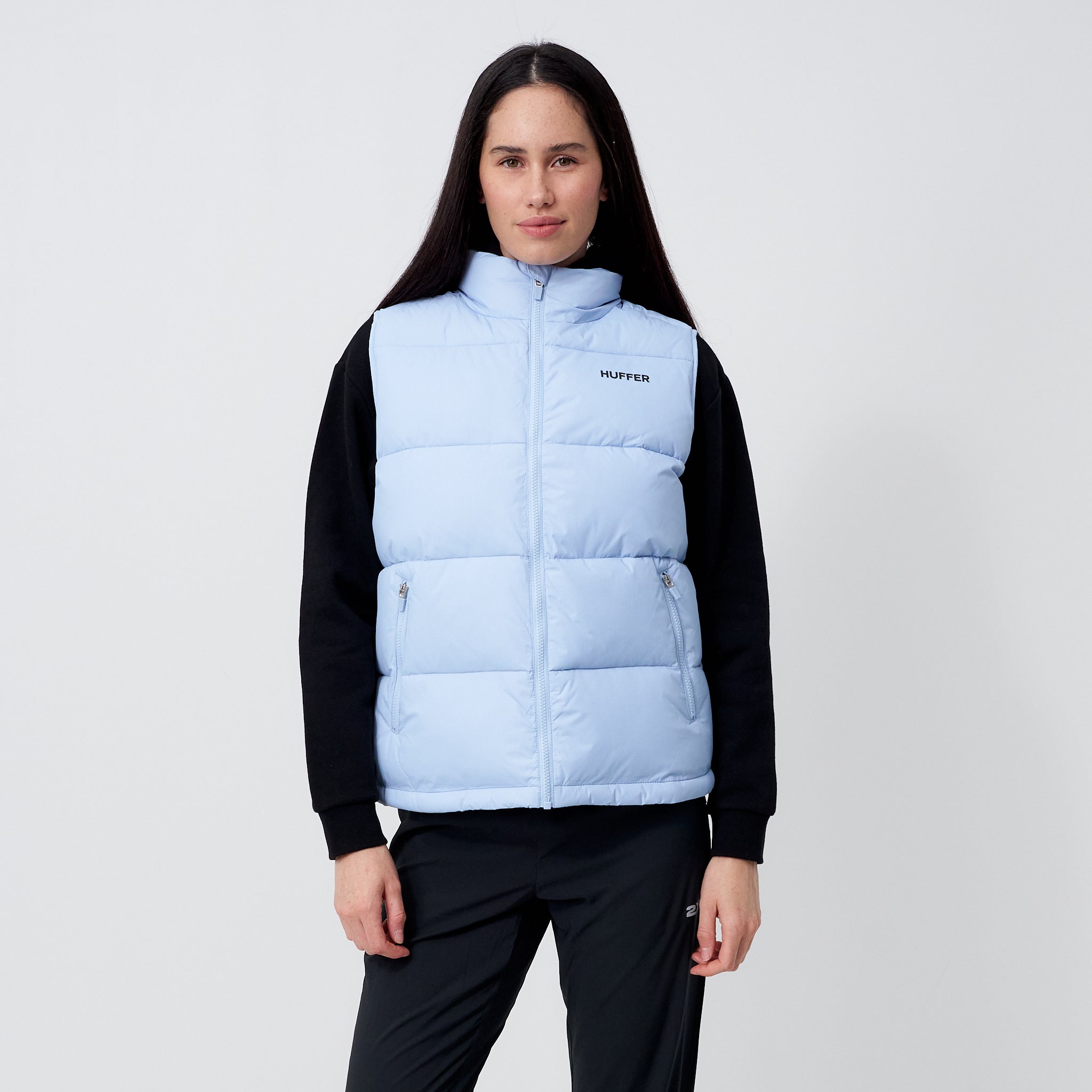 Huffer Trail Women's Puffer Vest in Blue CLOTHING