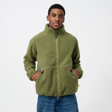 R&R Sport Hampstead Men's Sherpa Fleece Jacket in Green CL
