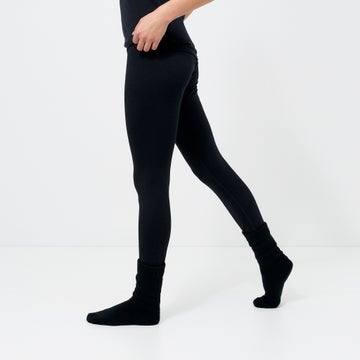 R&R Sport Wimbledon Women's Merino Thermal Leggings in Black
