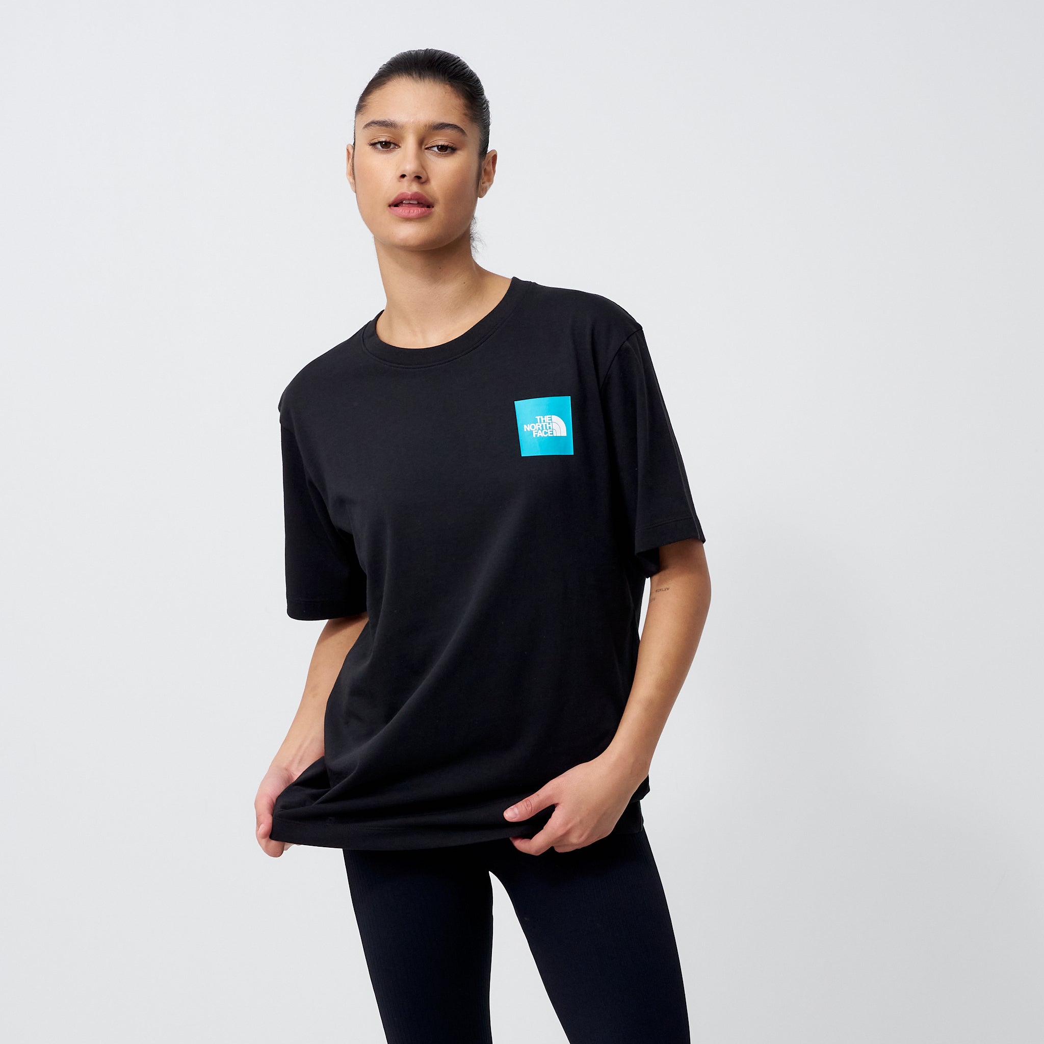 The North Face Relaxed Puzzle Box Logo Unisex Tee in Black |
