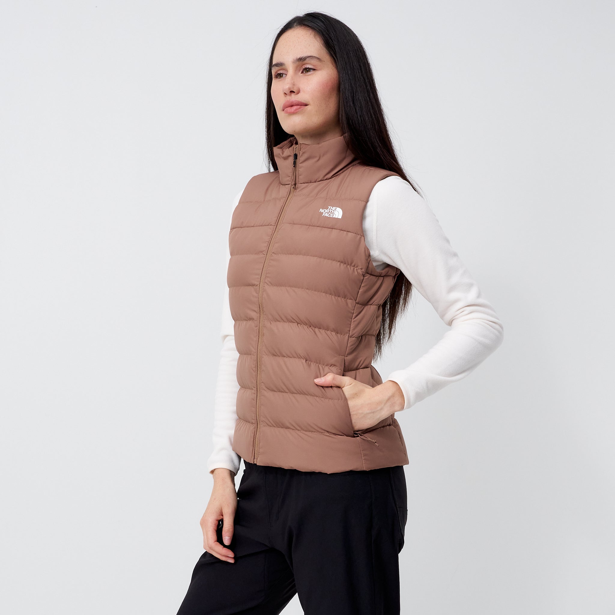 The North Face Aconcagua Women's Vest in Brown CLOTHING