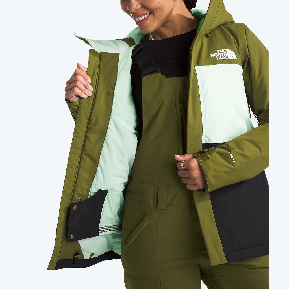 The North Face Freedom Insulated Women's Snow Jacket in Gree