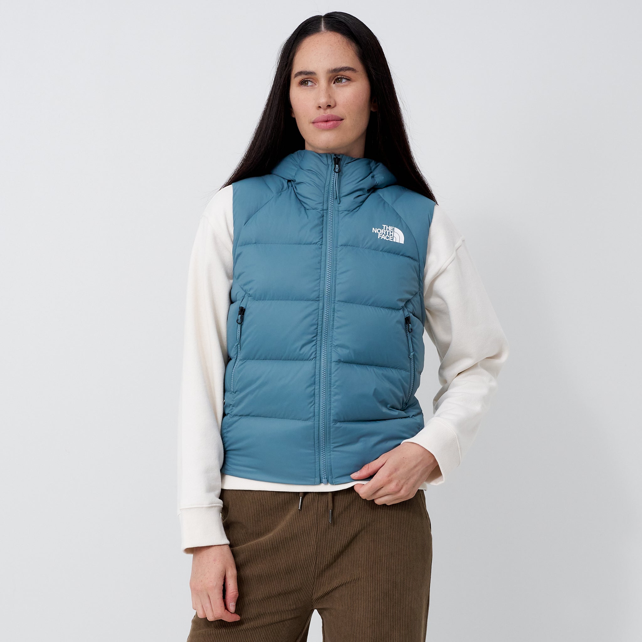 North Face Light Blue Down Vest The North Face Men's Belleview