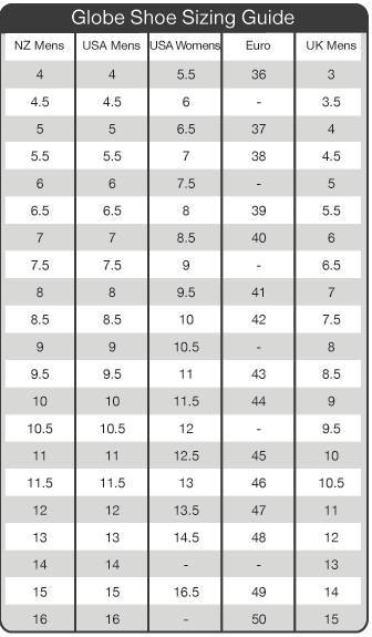 womens to mens shoe size chart