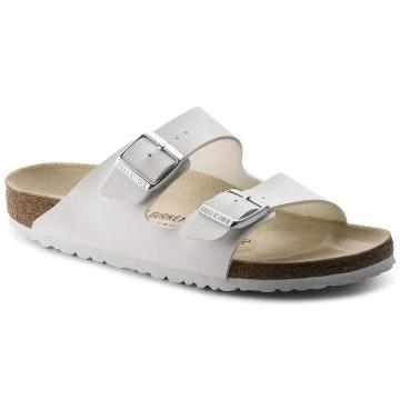 Birkenstock ARIZONA Birko Flor Regular Sandals - White / Prcvcloudypink