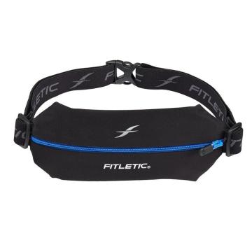 Fitletic Mini Sport Belt with Pouch - Blk/Blu Zip