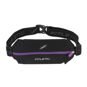 Fitletic Mini Sport Belt with Pouch - Blk/Pur Zip