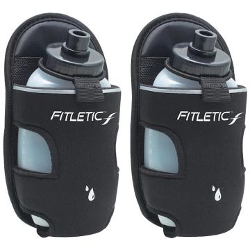 Fitletic Extra Mile Bottle Holster Pair - Black