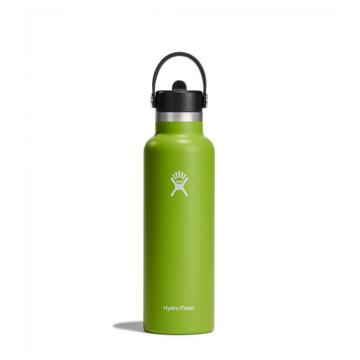 Hydro Flask 621ml Stand Mouth Bottle with Flex Straw Cap - Sea Grass