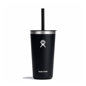 Hydro Flask 20oz All Around Tumbler With Straw Lid - Black
