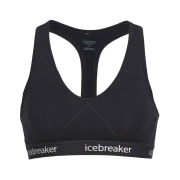 Icebreaker Women's Sprite Racerback Bra - Black / Black