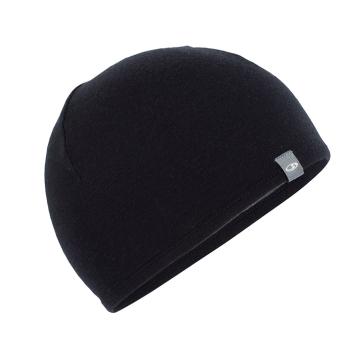 Icebreaker Merino Pocket Hat - Black/Gritstone HTHR