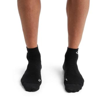 Icebreaker Men's Run+ Ultralight Mini Socks - Black