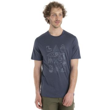 Icebreaker Men's Merino Tech Lite II T-Shirt Camp Essential - Graphite