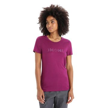 Icebreaker Women's Tech Lite II Short Sleeve T-Shirt Moon Ph