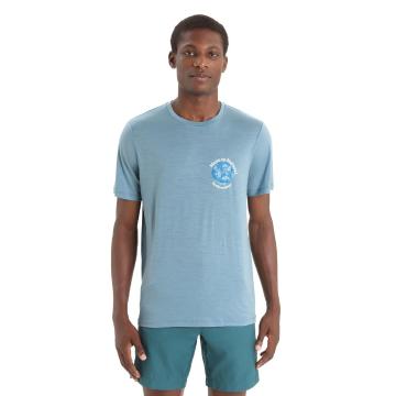 Icebreaker Men's Tech Lite II Short Sleeve T-Shirt Icebreake - Astral Blue