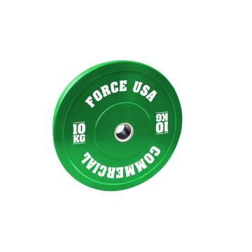 Force USA Pro Grade Bumper Plate 10kg - Green
