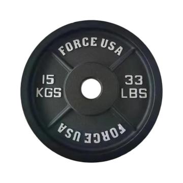 Force USA Steel Olympic Weight Plate 15kg - Black