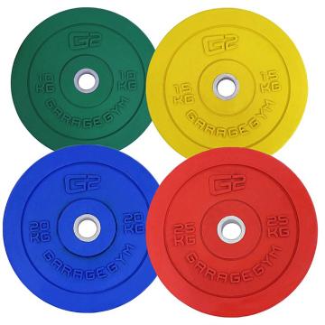 Garage Gym Bumper Plate- Olympic - 10mm thick central ring