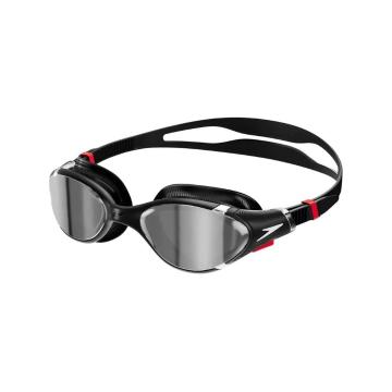 Speedo Adult Biofuse 2.0 Mirror Swim Goggles - Black / Red / Charccoal
