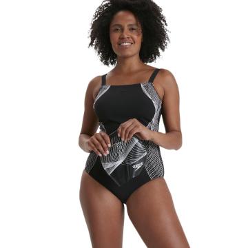 Speedo Women's Crystal Lux Shaping 1 Piece Swimsuit