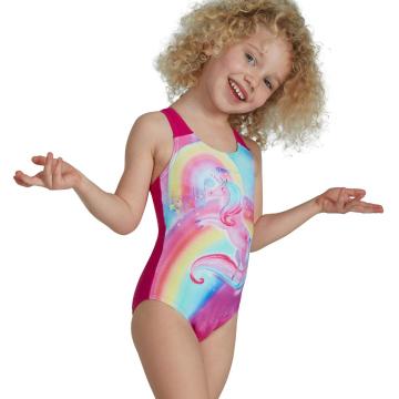 Speedo Toddler Girls Digital Placement Swimsuit - Pink Multi