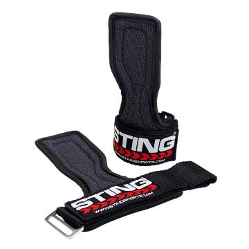 Sting Powerpro Lifting Grips (Pair) - Black - Black