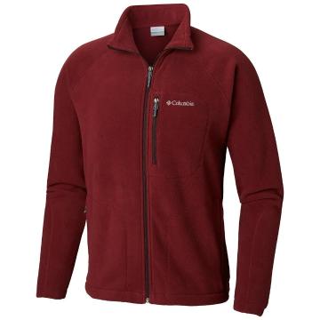 Columbia Clothing M Fast Trek II Full Zip Fleece - Red Jasper, Shark Zip