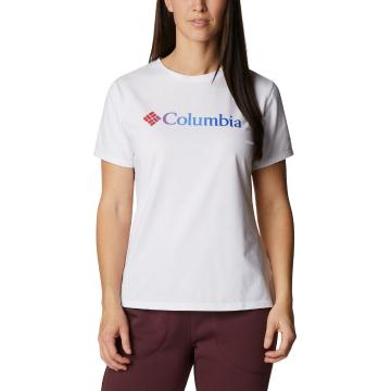 Columbia Clothing Women's Sun Trek Short Sleeve Graphic Tee - White,Gem Columbia