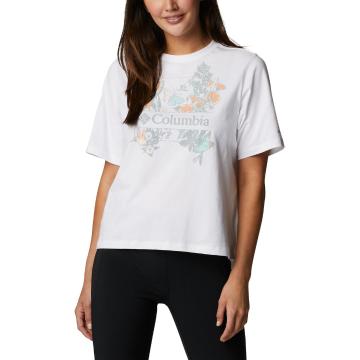Columbia Clothing Women's North Cascades Relaxed Tee - Wh B'fly Haven Rainbow