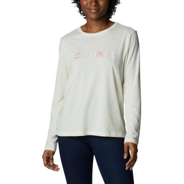 Columbia Clothing Women's Trek Relaxed Long Sleeve T-Shirt - Matte Chalk