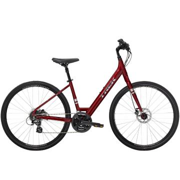 Trek 2022 Verve 2 Disc Lowstep Urban Bike - Rage Red