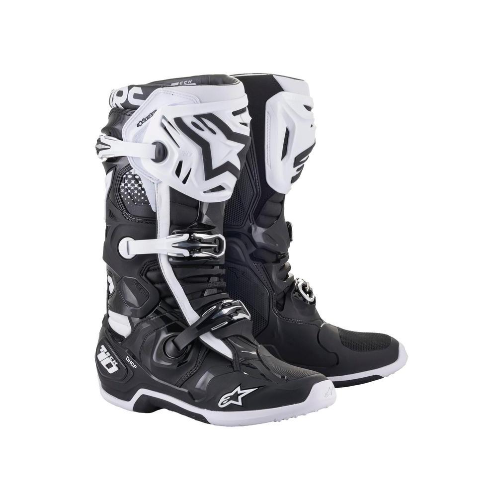 Tech-10 MX Boots - Black/White