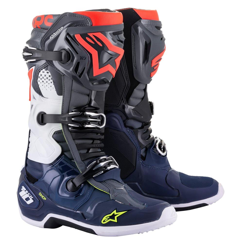 Tech-10 MX Boots - Gray/Blue