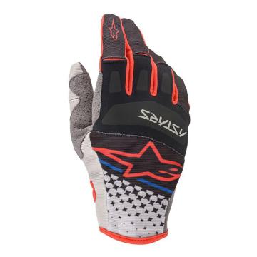 Alpinestars MX20 Techstar Gloves - LightGray/Blk/BrRed S - Light Grey