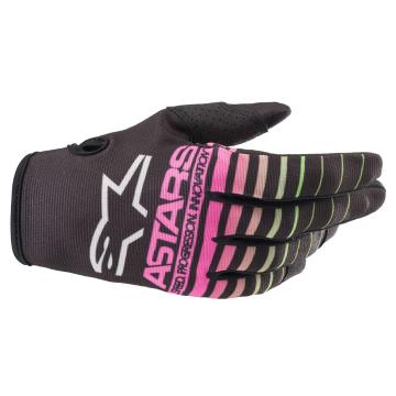 Alpinestars Radar Gloves - Black/Green Neon/Pink Fluro