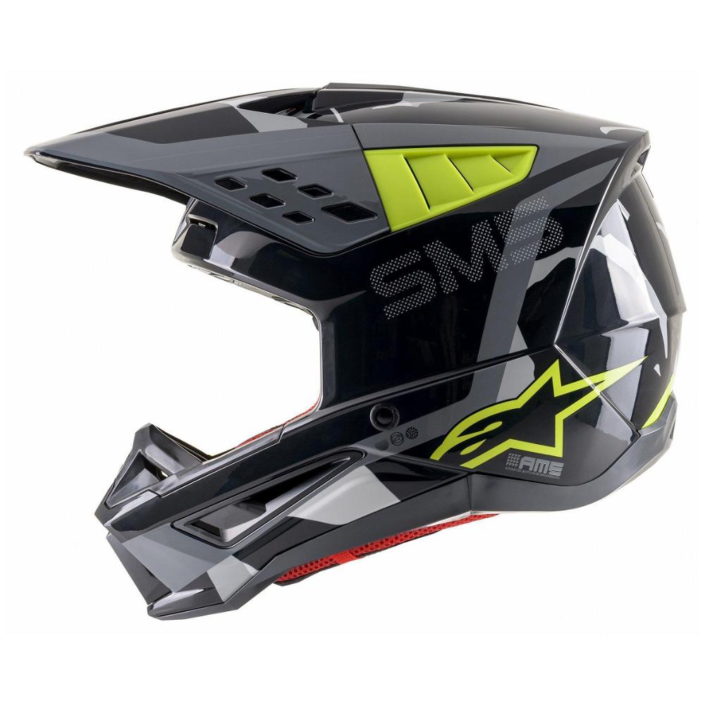 S-M5 Rover Helmet - Anth/YellowFluro/GryCamo