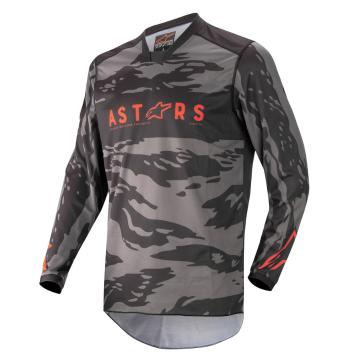Alpinestars Youth Racer Tactical Jersey - Black/Gray Camo/Red Fluro