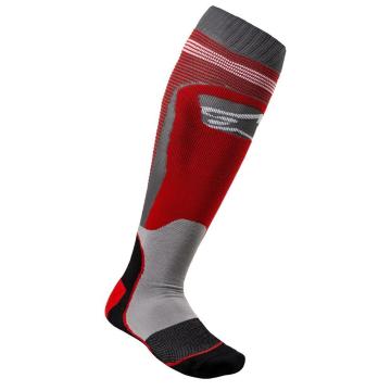 Alpinestars MX Plus-1 Socks - Red/Cool Gray