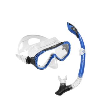 Aqualung Aqua Lung  Compass Adult Snorkel Combo - Blue/Black - Blue Slate / Black