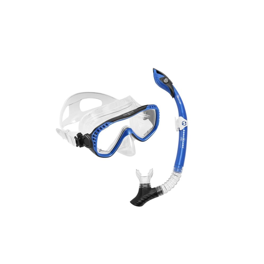Aqua Lung  Compass Adult Snorkel Combo - Blue/Black