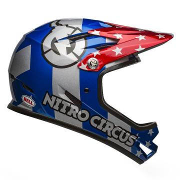 Bell 2020 Sanction Helmet - Nitro Circus Gloss Silver/Blue
