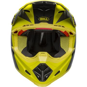 Bell Moto-9 Flex Division Helmet - Black / Hi Viz / Gray