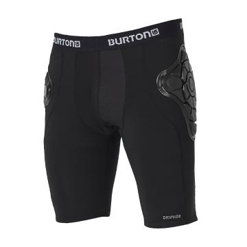 Burton Men's Total Impact Shorts - True Black / Stout White Marl