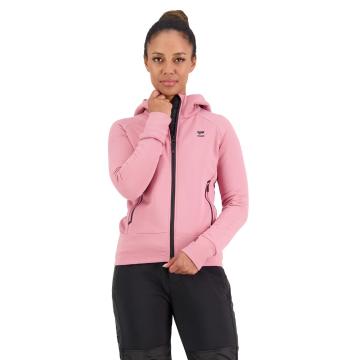 Mons Royale Women's Nevis Wool Fleece Hood  - Dusty Pink